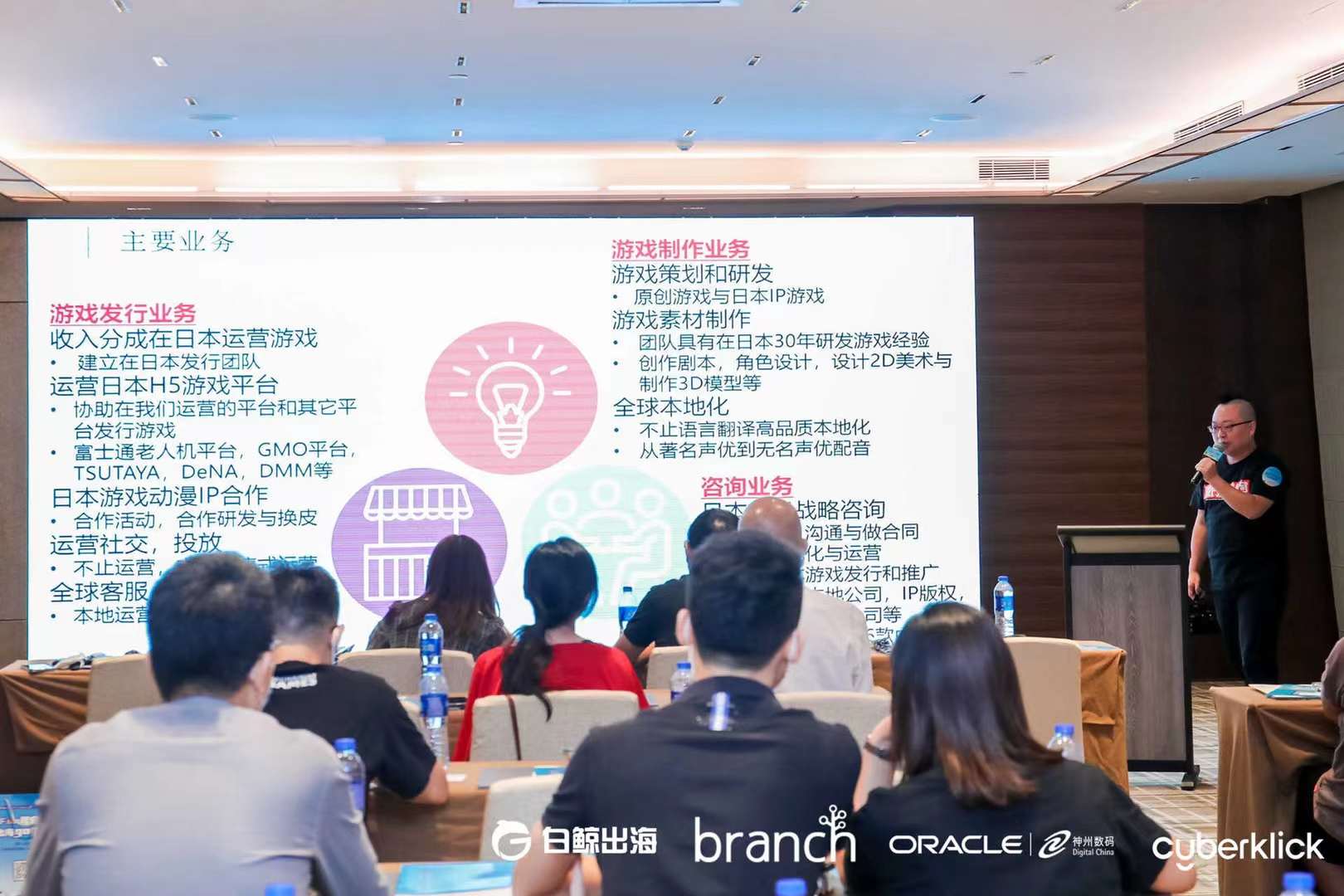 受邀於白鯨出海、Oracle等主辦的遊戲海外拓展研討會進行演講！